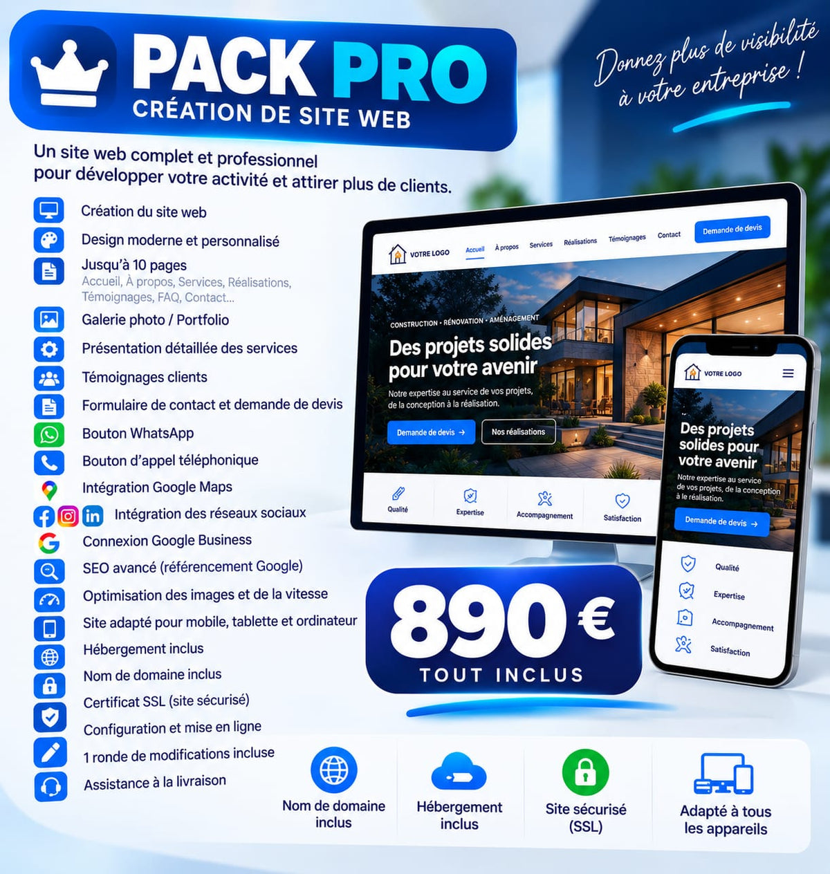 Pack Pro — Création de Site Web