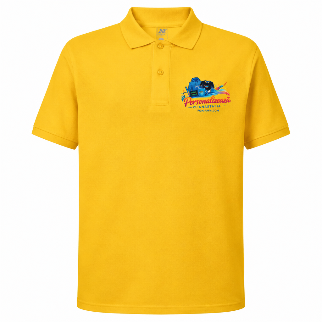 Polo homme gold JHK JK210 personnalisé