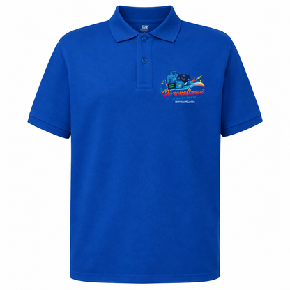 Polo albastru regal cu logo Filografik