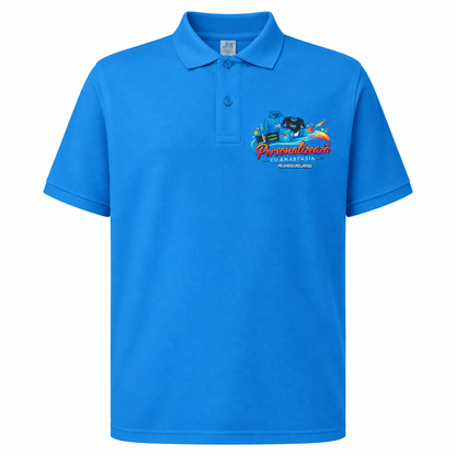Polo azuriu cu logo Filografik