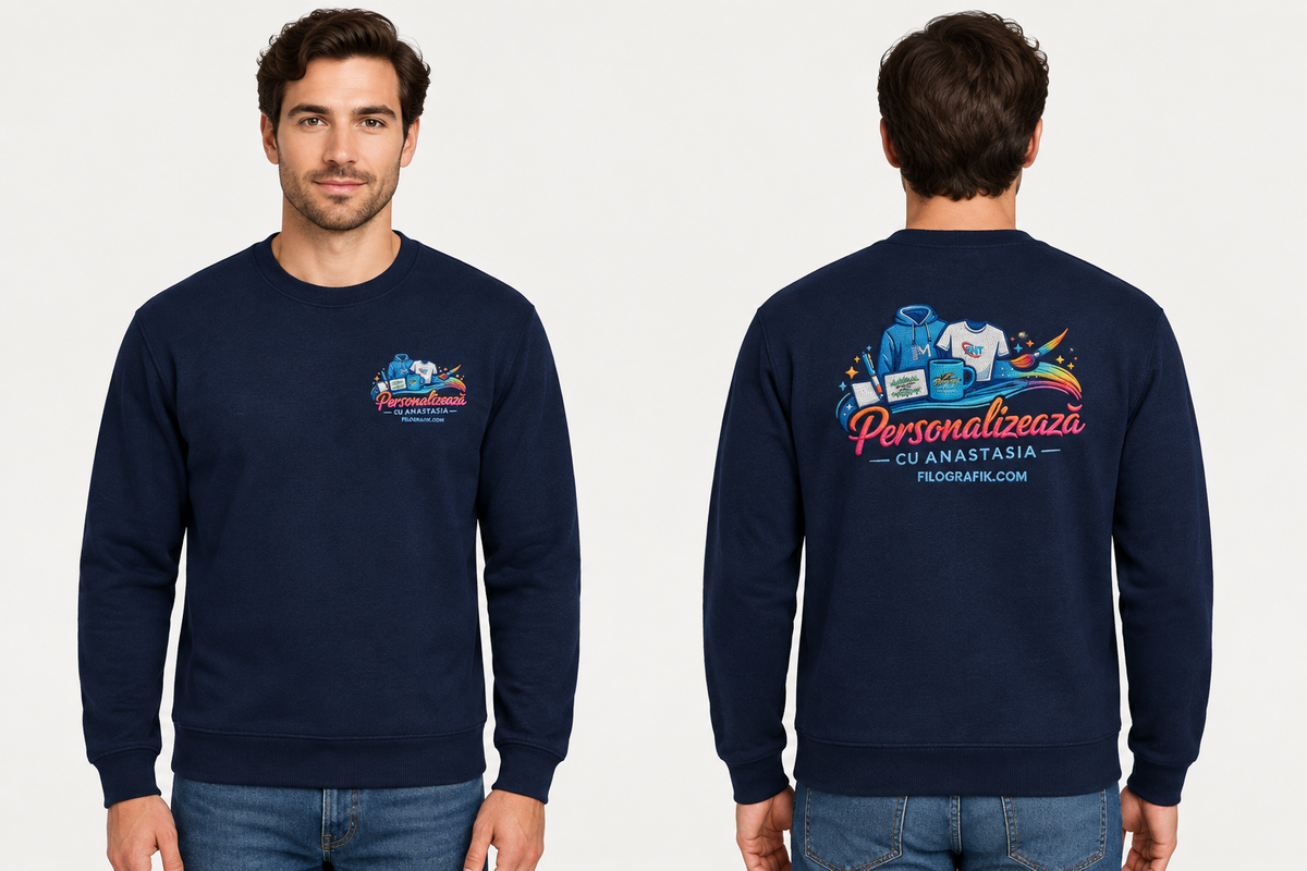 Sweat personnalisé JH030 – Logo brodé