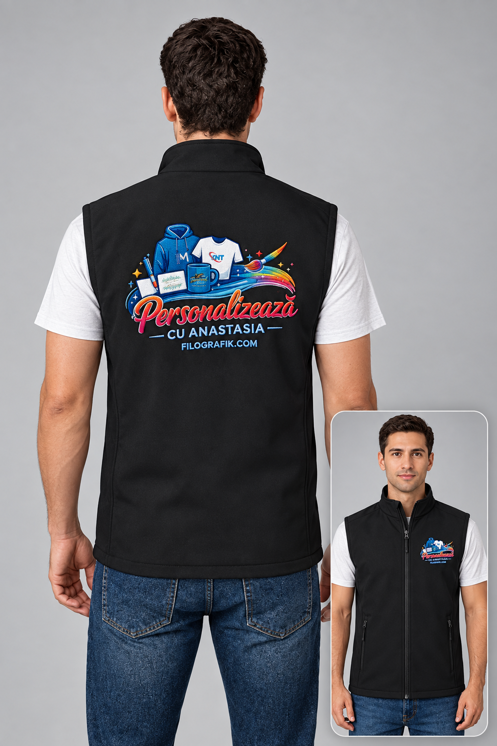 RS232 brodat Black/Black