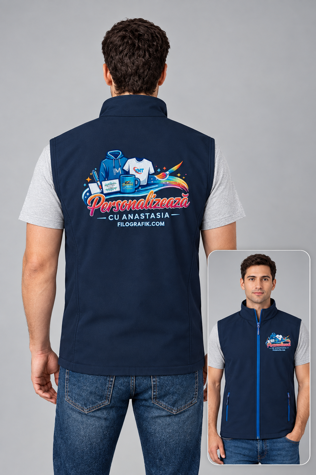 RS232 brodat Navy/Navy